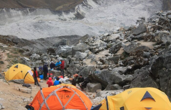 Chopicalqui Moraine Camp