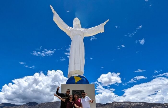 Clients from Costa Rica at Cristo de yungay