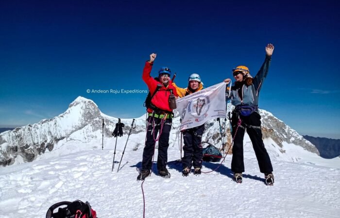 GAEM group from Argentina on the top of Pisco Mountain