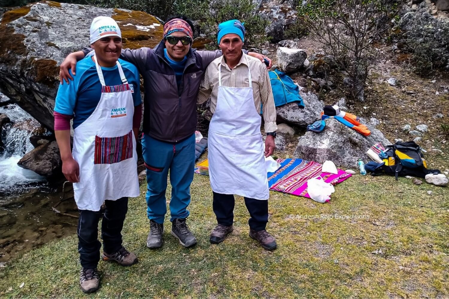 Juvenal and Alfonso our chefs with our CEO Pablo Bello