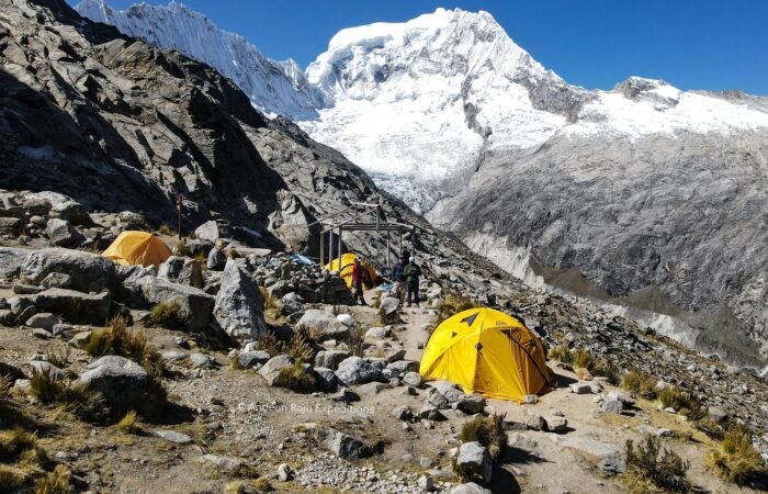 Moraine Camp Vallunaraju