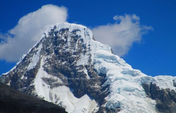 North face of Artesonraju mountain