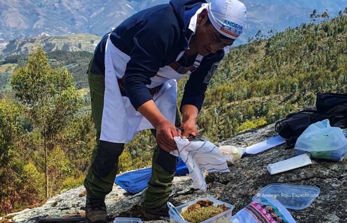 Our Chef Juvenal providing lunch for our group