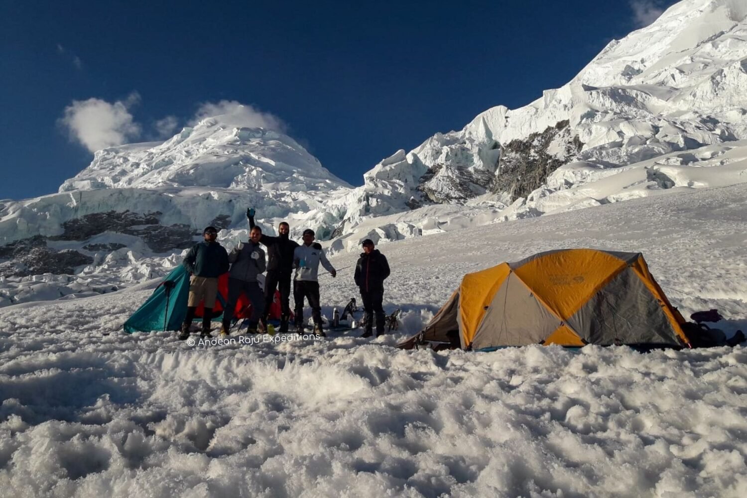 Our group camping in High Camp I