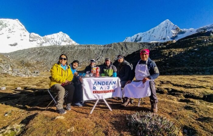 Our group in Pisco Base Camp