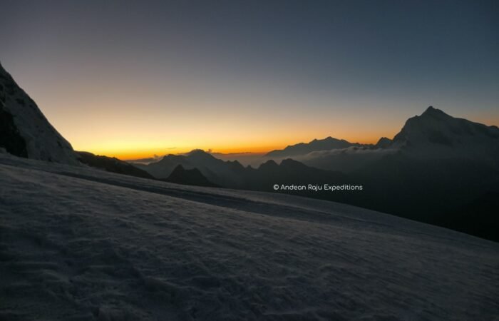 Sunrise at Pisco Mountain