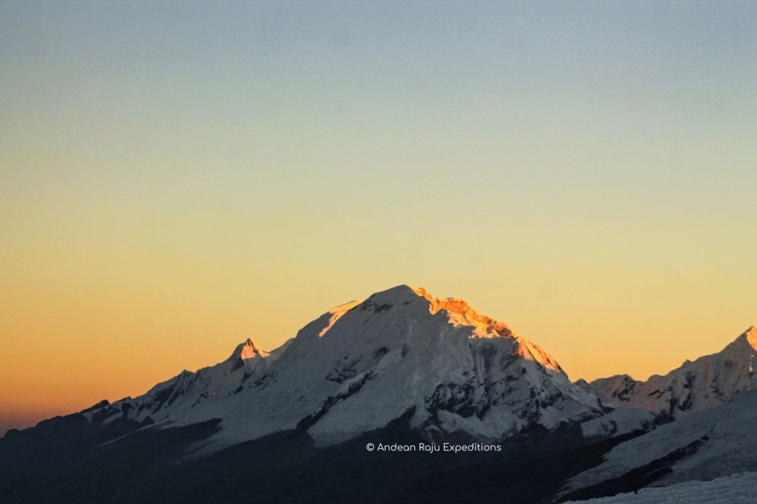Sunrise on the Nevado Huascaran