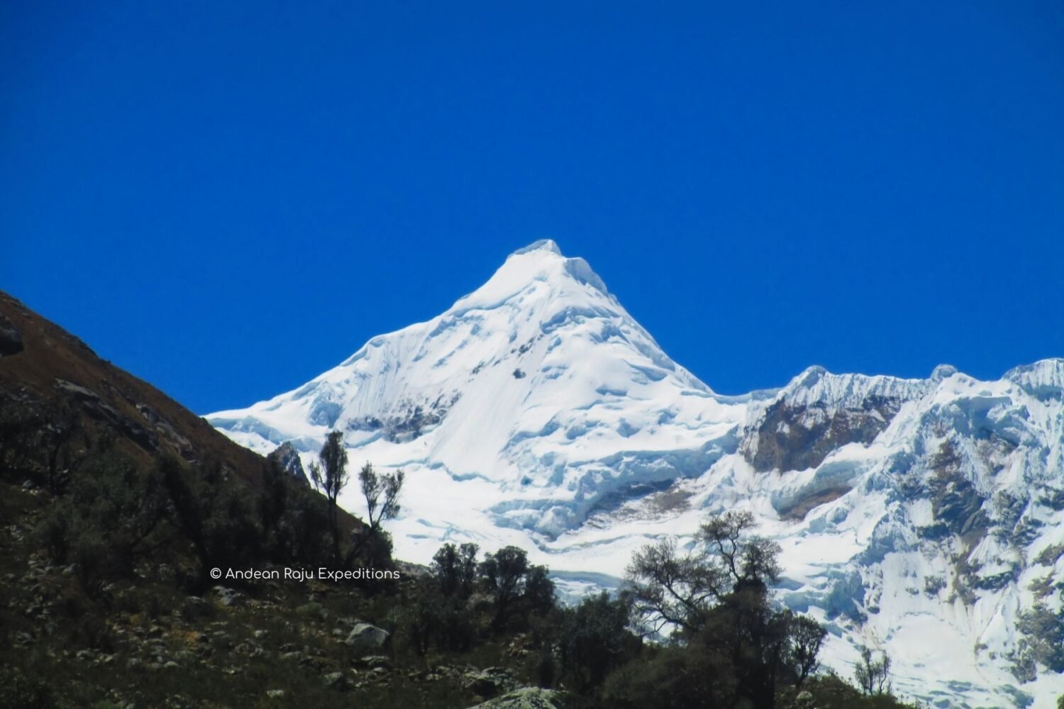 View of Tocllaraju Mountan