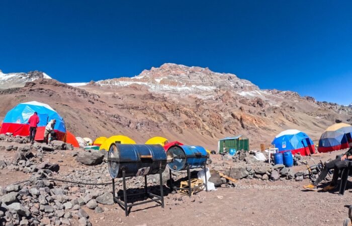 View of Aconcagua from Plaza de Mulas
